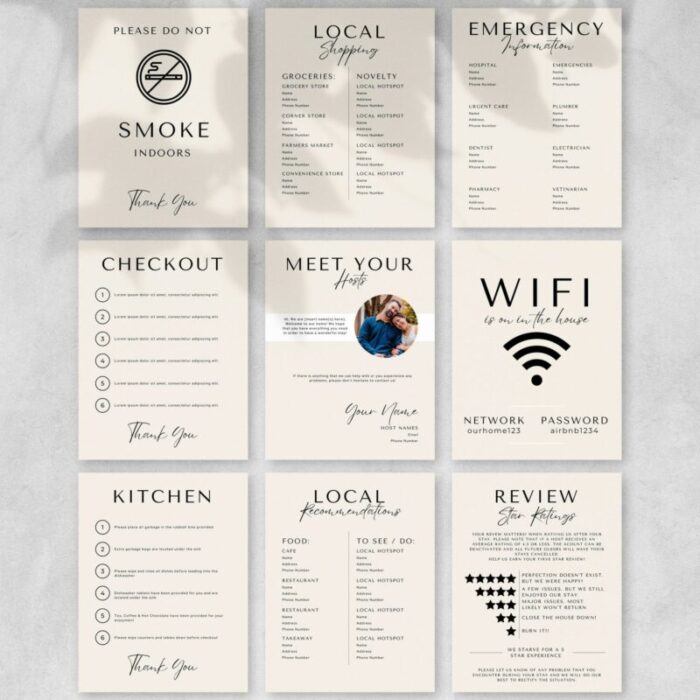 Air BNB Signs